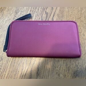 Vera Bradley Magenta Zip-Around Wallet